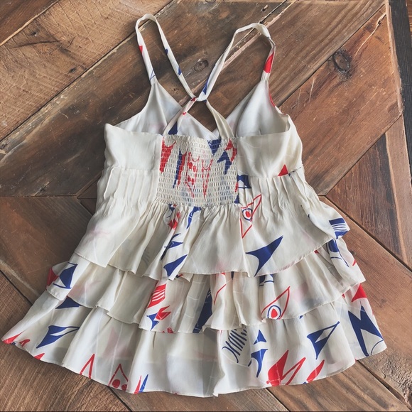 Anthropologie Banderole Silk Flag Top - Picture 4 of 6